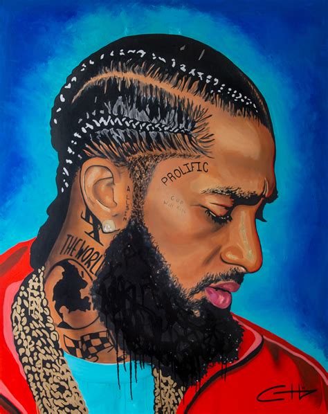 Nipsey Hussle paintings